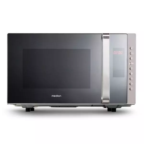 Micro-ondes combiné MEDION MD17495 - 23L - 800W - 1200W Grill - Pose libre - Argent