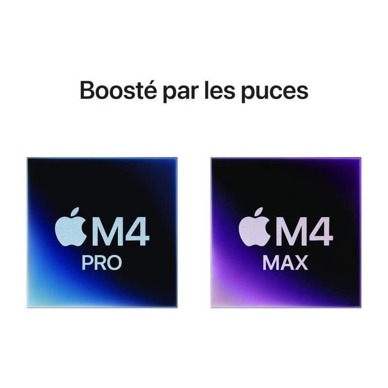 Apple MacBook Pro M4 Pro 14'' - RAM 24Go - Stockage 512Go SSD - CPU 12 coeurs - GPU 16 coeurs - Noir sidéral