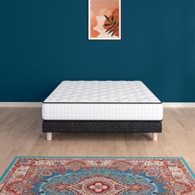 Ensemble Sommier et Matelas 140x190cm - Confort 798 Ressorts Ensachés