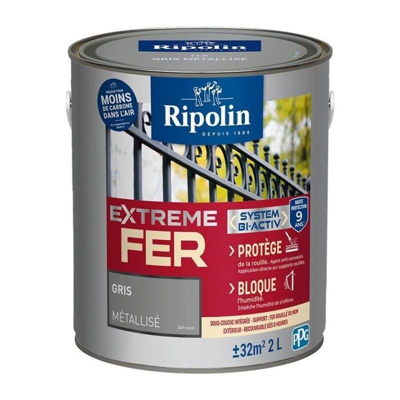 Peinture fer RIPOLIN 2L - Idéale pour métal