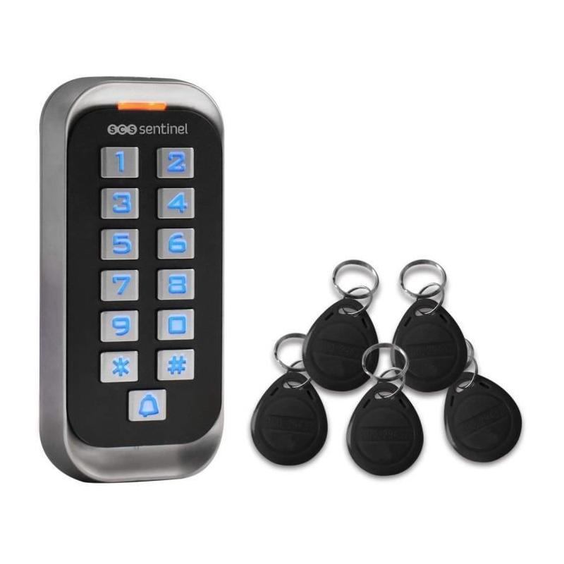 Clavier de codage avec badges 12V - CodeAccess RFID - Compact et performant