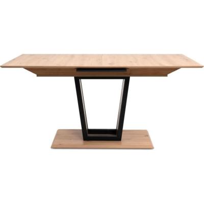 Table extensible SORIA - 10 personnes - Noir / Chene artisan