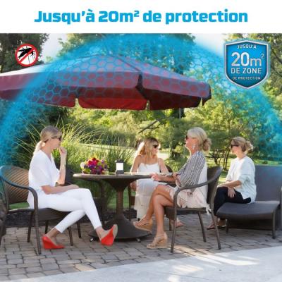 Lanterne Noire Anti-Moustiques - Protection 20m²