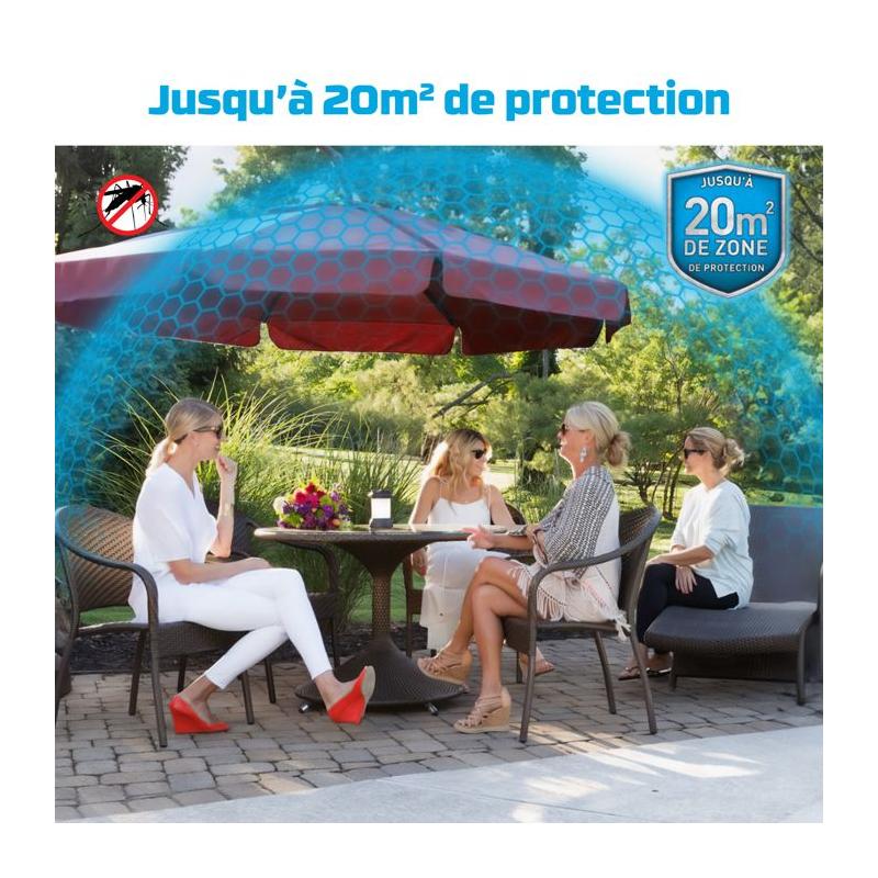 Lanterne Noire Anti-Moustiques - Protection 20m²