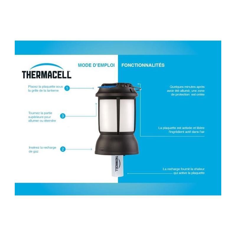 Lanterne Noire Anti-Moustiques - Protection 20m²