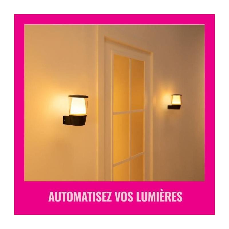 Applique murale WIZ ELPAS - Connectée - Extérieur Noir - Dimensions compactes
