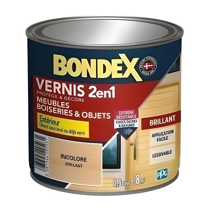 Vernis 2 en 1 Brillant Résistance Extreme - Incolore - Peinture et Traitement