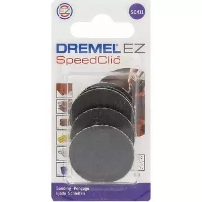 Disques de Ponçage DREMEL S411 EZ SpeedClic - Lot de 6 (Grain 60, Ø 30mm) - Accessoires de qualité supérieure Disques de Ponçage DREMEL S411 EZ SpeedClic - Lot de 6 (Grain 60, Ø 30mm) - Accessoires de qualité supérieure