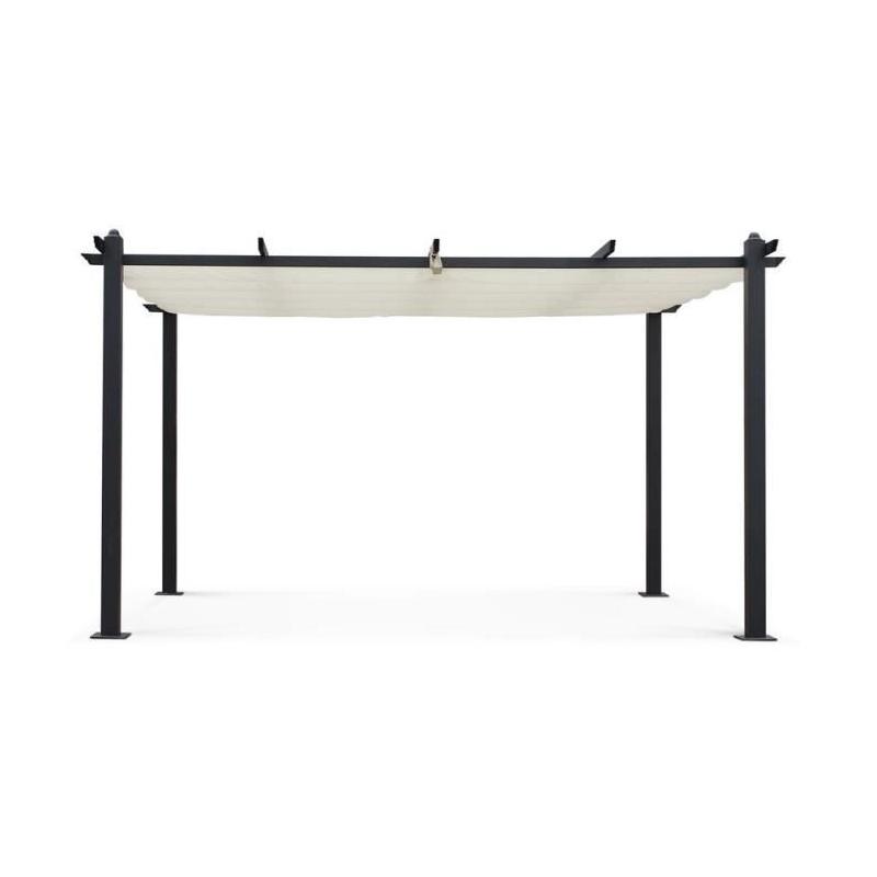 Pergola aluminium CORDOBA - Ecru - 4 x 3 m - Facile à monter