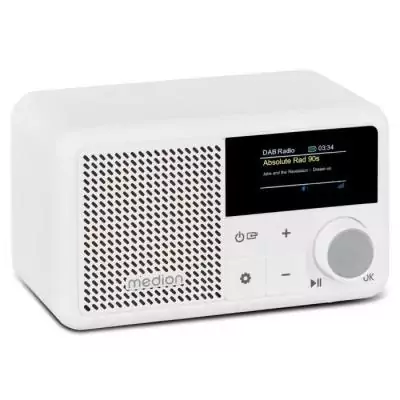 Mini Radio - MEDION - DAB/FM - Mono 2W RMS - Blanc