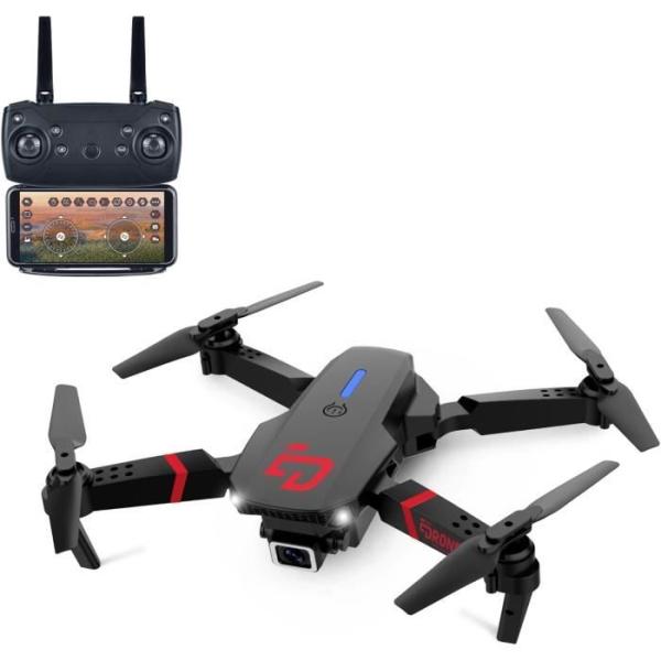 Drone - RC - 24 X 19 CM - 2 Caméras 4K - Télécommande Smartphone - Autonomie 8 min