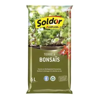 ALGOFLASH Terre à Bonsaïs 6 L - Idéal pour vos plantes en pot