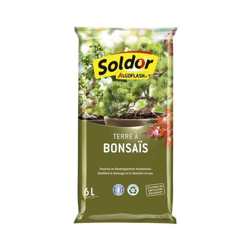 ALGOFLASH Terre à Bonsaïs 6 L - Idéal pour vos plantes en pot