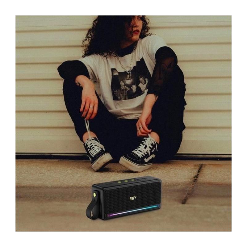Enceinte Bluetooth CGV 50910 - SolidVibe Max - Subwoffer 20W (2x10W)