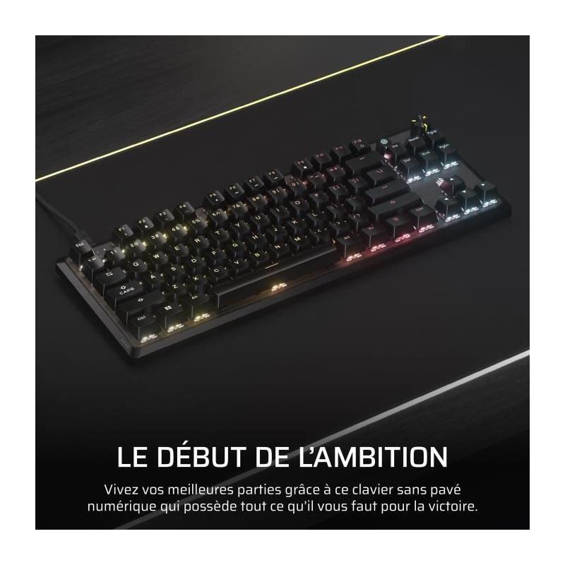 Clavier Gaming CORSAIR K70 Core TKL RGB - Switchs MLX Red v2
