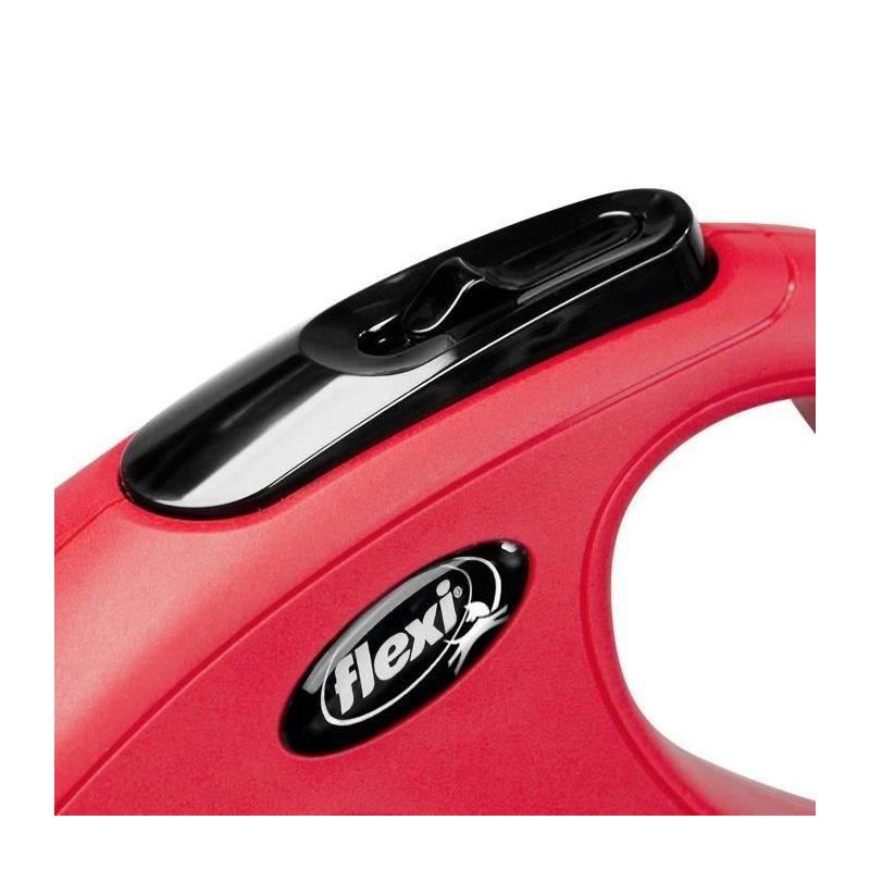 Laisse enrouleur pour chien moyen FLEXI New CLASSIC - Rouge