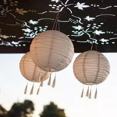 Suspension solaire LED - LUMISKY - Himalaya Ø30cm - Autonomie 8h
