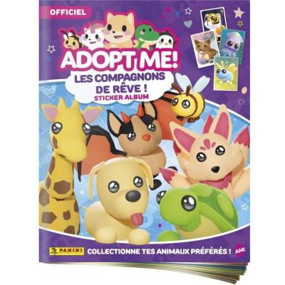 Pack de démarrage PANINI - Adopt Me! Roblox - Contient un album, 2 pochettes, 1 carte édition limitée et 10 stickers