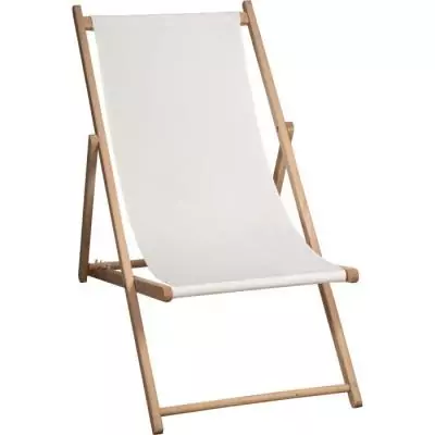 Chaise longue JARDIN PRIVE MONTE CARLO Ivoire - Confortable et élégante