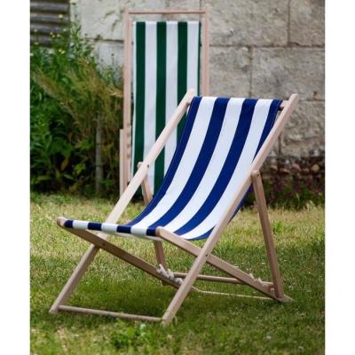 Chilienne agrafée JARDIN PRIVE - Rayures Bleu/Blanc - Confortable et stylée