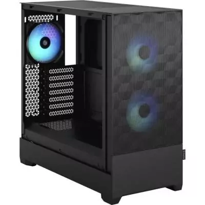 Boîtier PC FRACTAL DESIGN Pop Air RGB Black TG - Noir (FD-C-POR1A-06) - Dimensions compactes