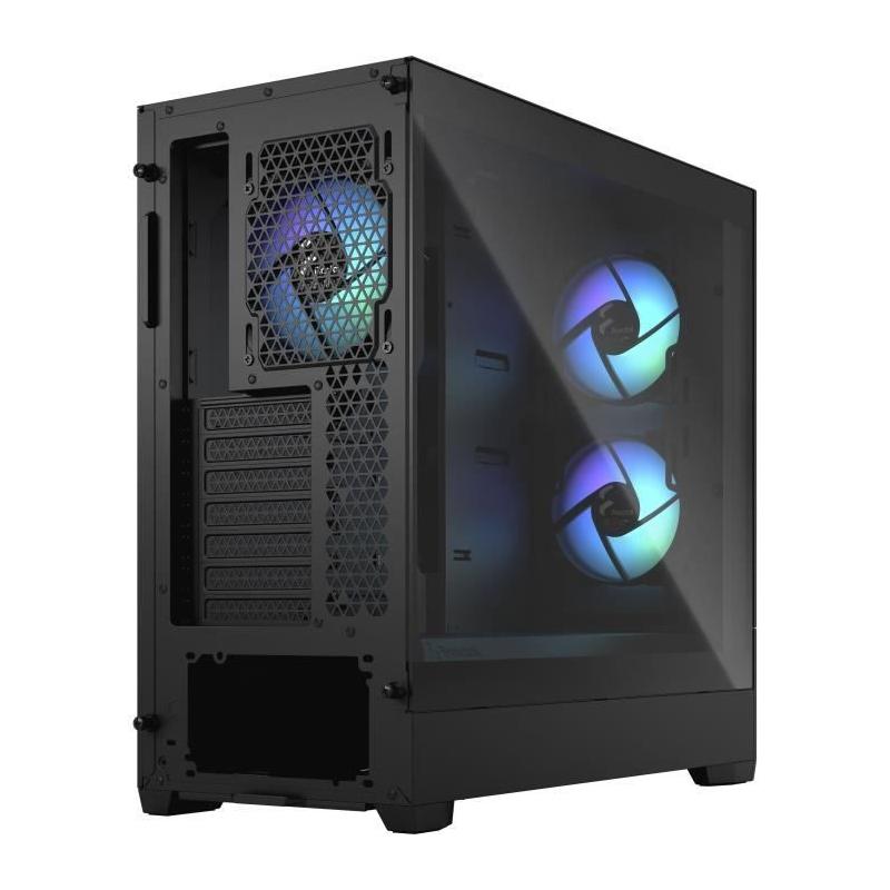 Boîtier PC FRACTAL DESIGN Pop Air RGB Black TG - Noir (FD-C-POR1A-06) - Dimensions compactes