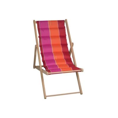 Chilienne matelassée JARDIN PRIVE - Rouge: Confort Made in France