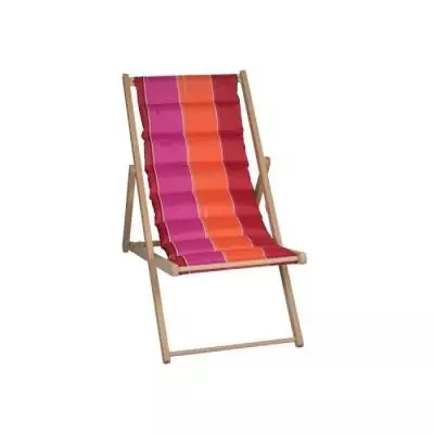 Chilienne matelassée JARDIN PRIVE - Rouge: Confort Made in France