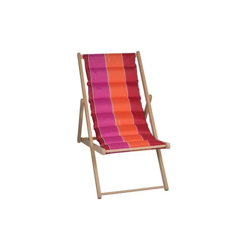Chilienne matelassée JARDIN PRIVE - Rouge: Confort Made in France
