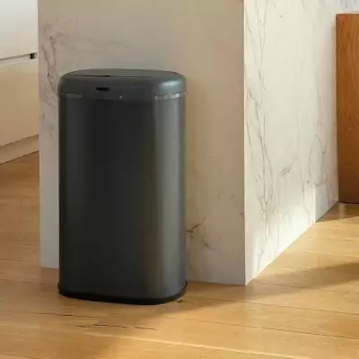 Poubelle Cuisine Automatique LOGAN 58L Inox Gris - Pratique et Moderne Poubelle Cuisine Automatique LOGAN 58L Inox Gris - Pratique et Moderne