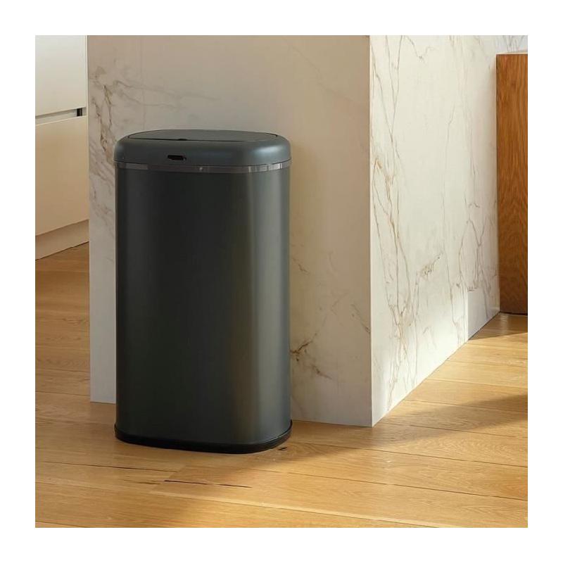 Poubelle Cuisine Automatique LOGAN 58L Inox Gris - Pratique et Moderne