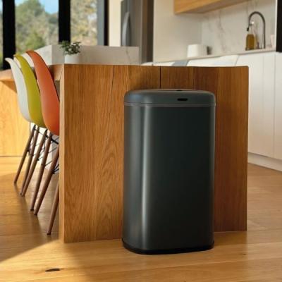 Poubelle Cuisine Automatique LOGAN 58L Inox Gris - Pratique et Moderne
