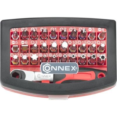 Ensemble d'embouts et cliquet 32 pcs - CONNEX - 1/4" - Acier S2