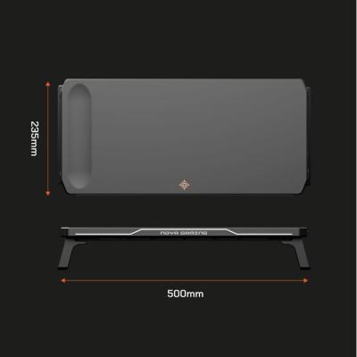 Réhausseur d'écran - NOVA GAMING - Celestium - Hub intégré - LED RGB - Noir
