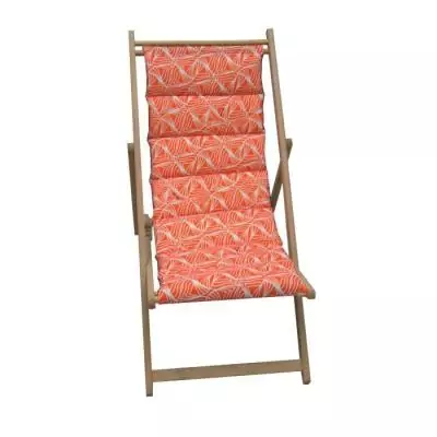 Chilienne matelassée Vague - Orange et blanc - Confortable et stylée