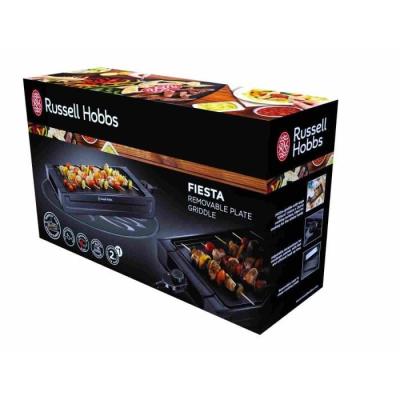 Plancha RUSSELL HOBBS Fiesta 22550-56 - 2400W - Surface de cuisson 45x25cm - Noir