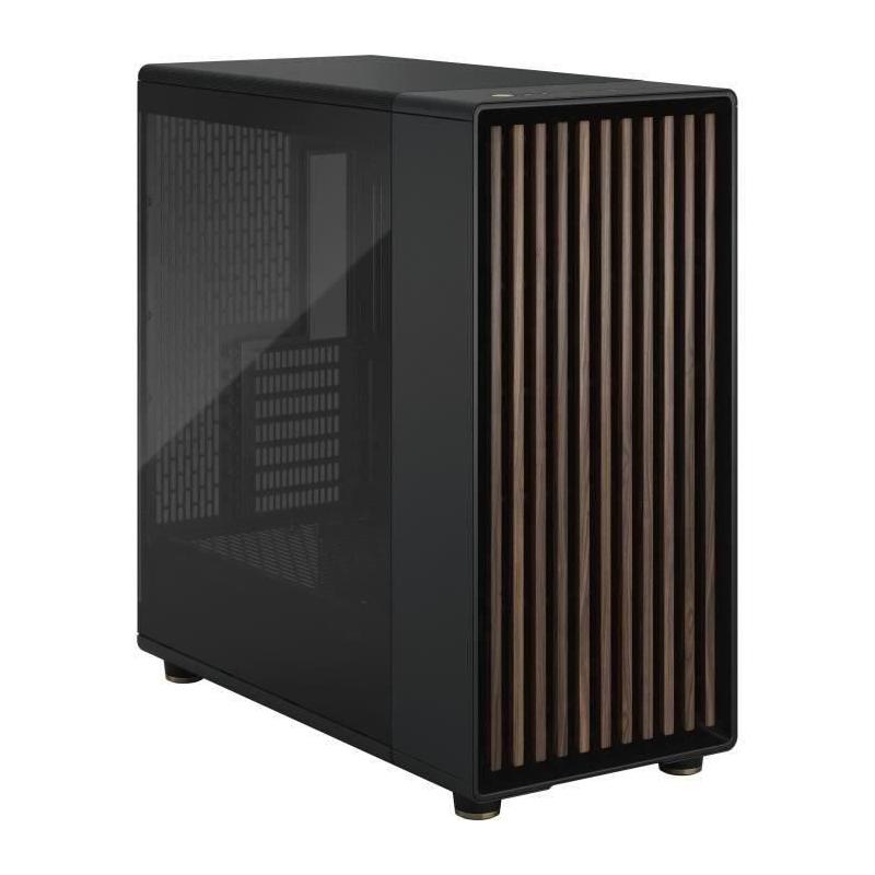 Boîtier PC élégant en bois et alliage - FRACTAL DESIGN - North XL Charcoal Black TG Dark
