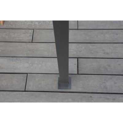 Pergola KIBA avec toit déroulant - Gris - 3 x 3 m : Facile à monter