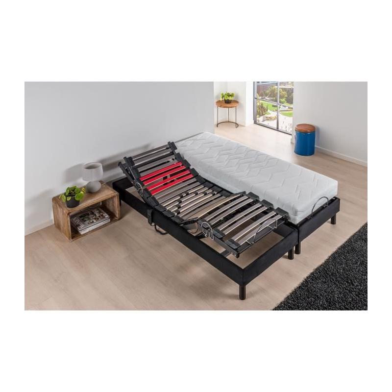 Ensemble Relaxation DEKO DREAM: Matelas mousse 2x80x200 cm + Sommiers TPR électrique