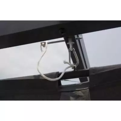 Pergola en aluminium CORDOBA - Gris - 4 x 3 m : design moderne et facile à monter