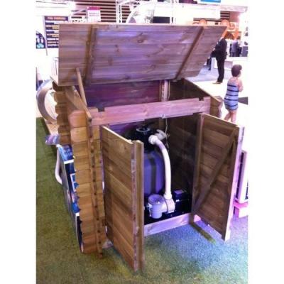 Coffre de rangement filtration UBBINK Classic en bois traité autoclave