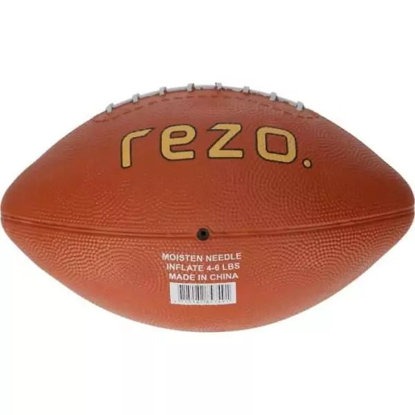 Ballon de football américain - REZO - Caoutchouc - Taille 6 - Marron - Résistant et polyvalent
