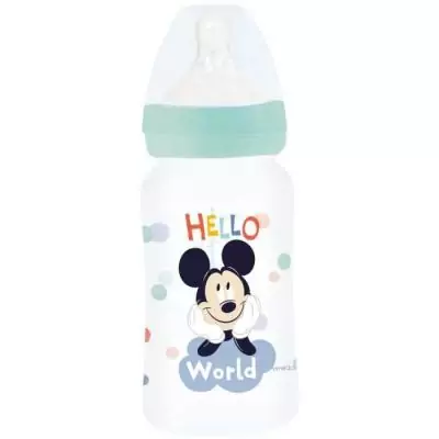 Biberon Disney Baby Mickey 240ml - Sans BPA - Tétine silicone