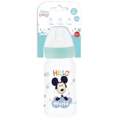 Biberon Disney Baby Mickey 240ml - Sans BPA - Tétine silicone