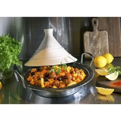Tajine 30 cm avec couvercle - Dimensions pratiques 