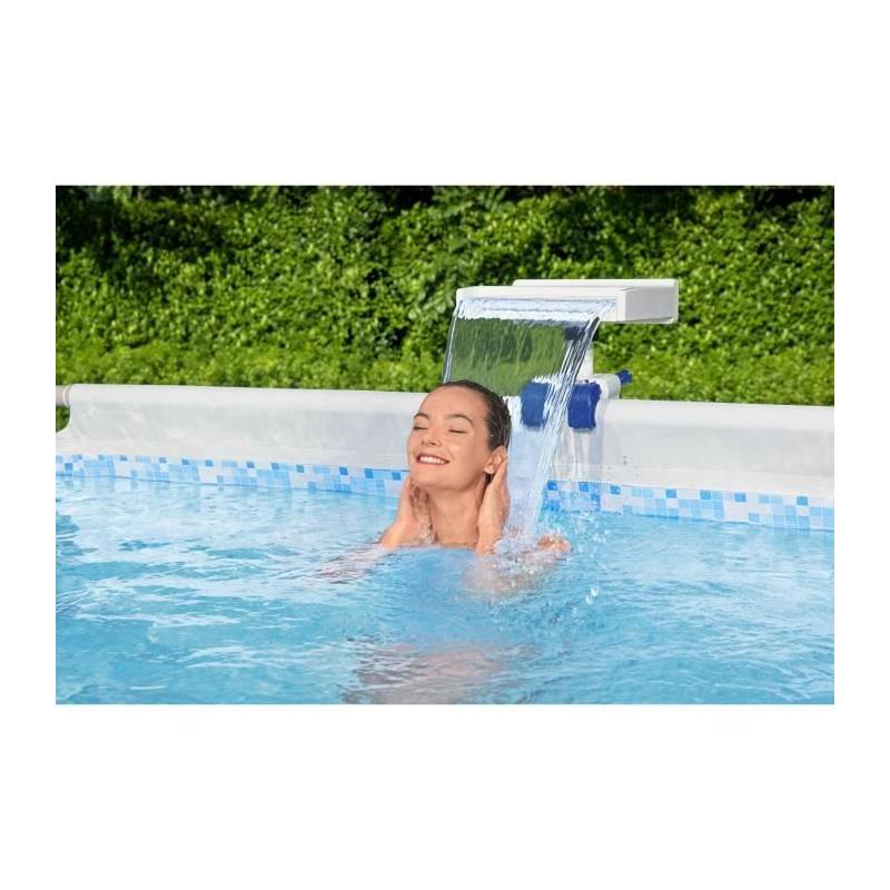 Bestway Cascade d’eau apaisante à LED pour piscine
