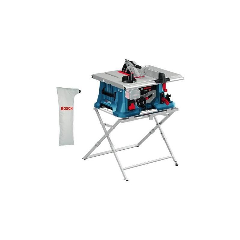 Scie sur table Bosch Professional GTS 18V-216 BITURBO+GTA 56 - Puissante et Sans Fil
