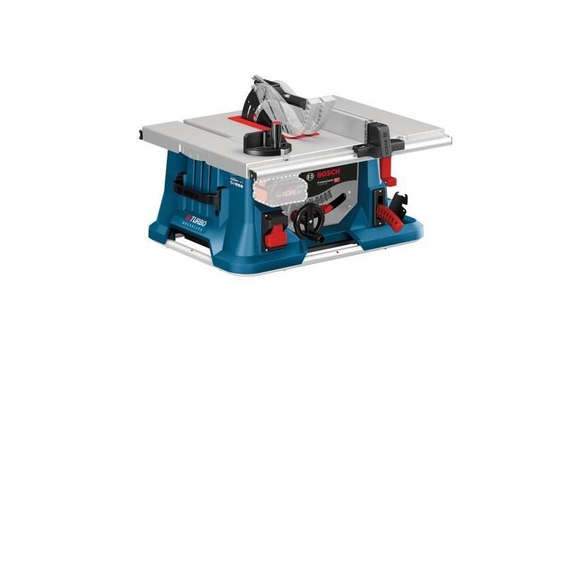 Scie sur table Bosch Professional GTS 18V-216 BITURBO+GTA 56 - Puissante et Sans Fil
