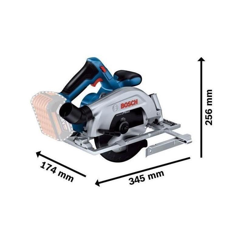Scie circulaire Bosch Professional GKS 18V-57-2 - Compacte et puissante