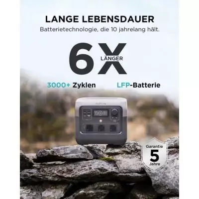 Générateur électrique portable RIVER 2 PRO 768Wh - Puissance maximale 800W